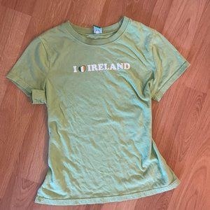 green baby tee